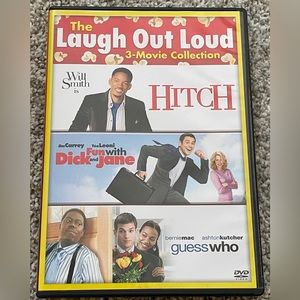 3-DVD SET!  Three comedies:  Hitch, Fun with Dick and Jane, and Guess Who!